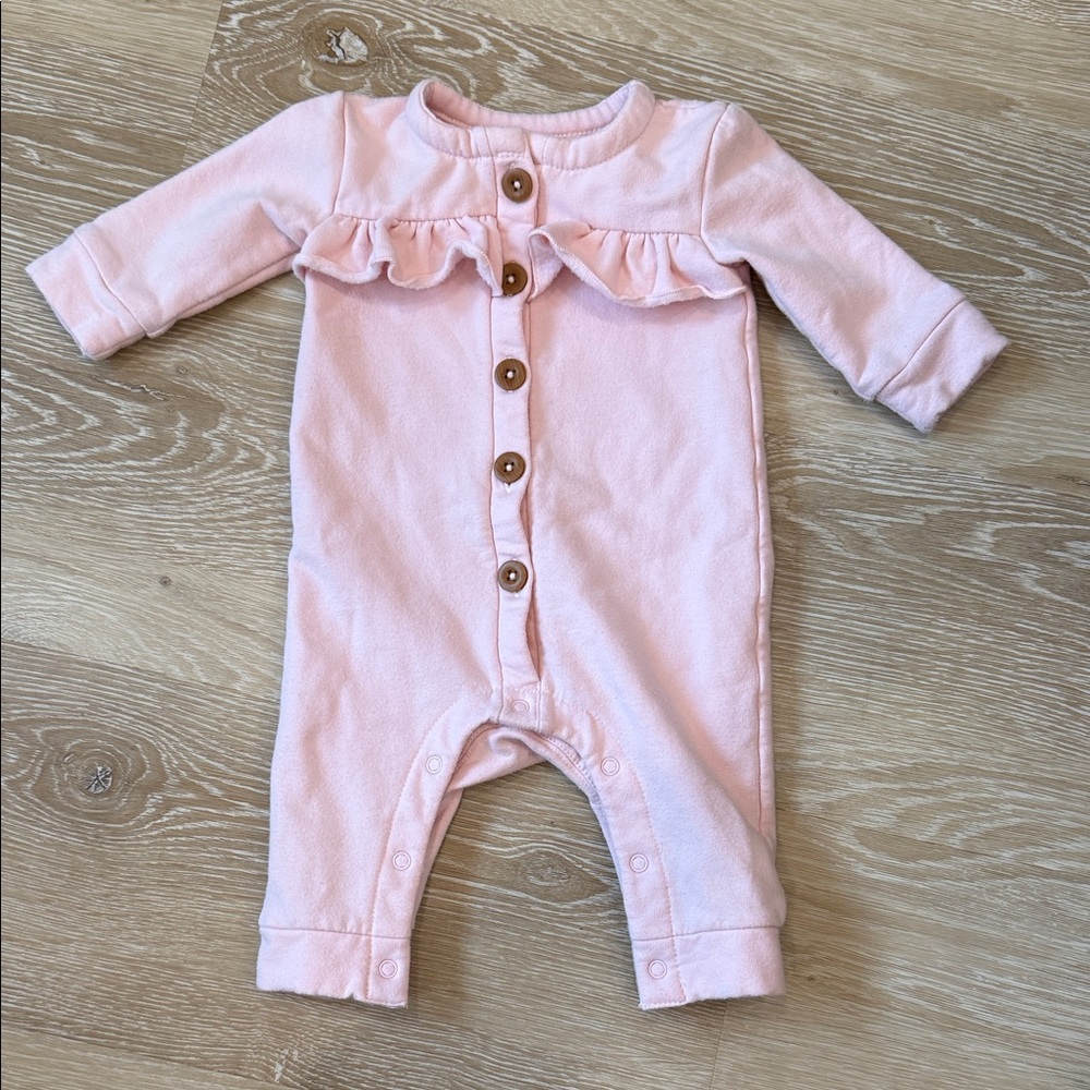Nordstrom Soft Pink Baby Onesie Size 3 Months
